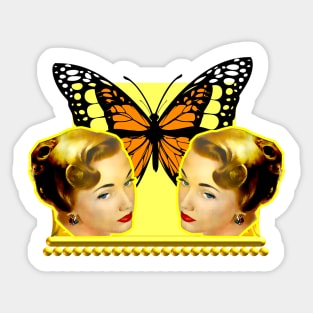 Butterfly girl Sticker